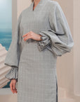 Melor Long Modern Kurung Summeraya in Grey