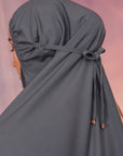 Faith Prayer Veil in Grey (non-heat technology)