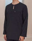 Arjuna Modern Kurta Summeraya in Black
