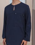 Arjuna Modern Kurta Summeraya in Dark Blue