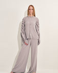 Rico Rinaldi Resort 2020 Palazzo Pants in Cool Grey