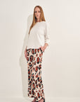 Rico Rinaldi Resort 2020 Palazzo Printed in Beige Base