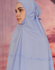 Faith Prayer Veil in Sky Blue (non-heat technology)