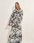 Rico Rinaldi Resort 2020 Dress in Monochrome Grey