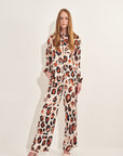 Rico Rinaldi Resort 2020 Palazzo Printed in Beige Base