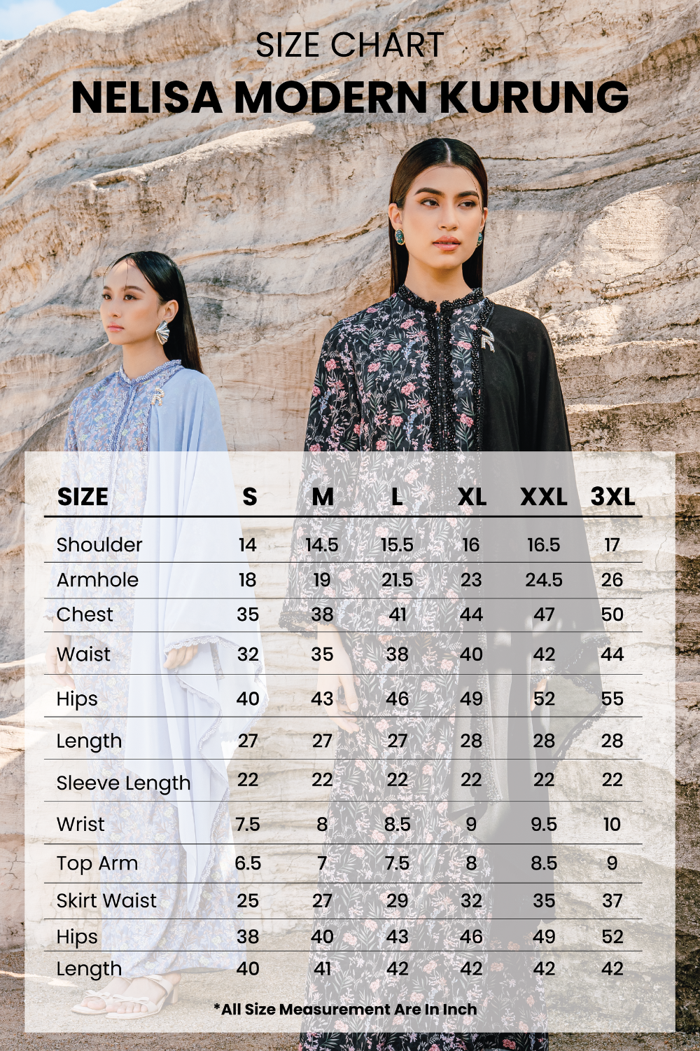 Nelisa Modern Kurung Summeraya 2026 in Black