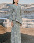Alia Modern Kurung Summeraya 2026 in Sage Green