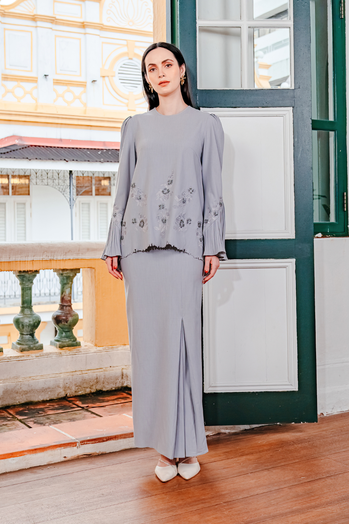 Tenang Modern Kurung Summeraya in Cloud