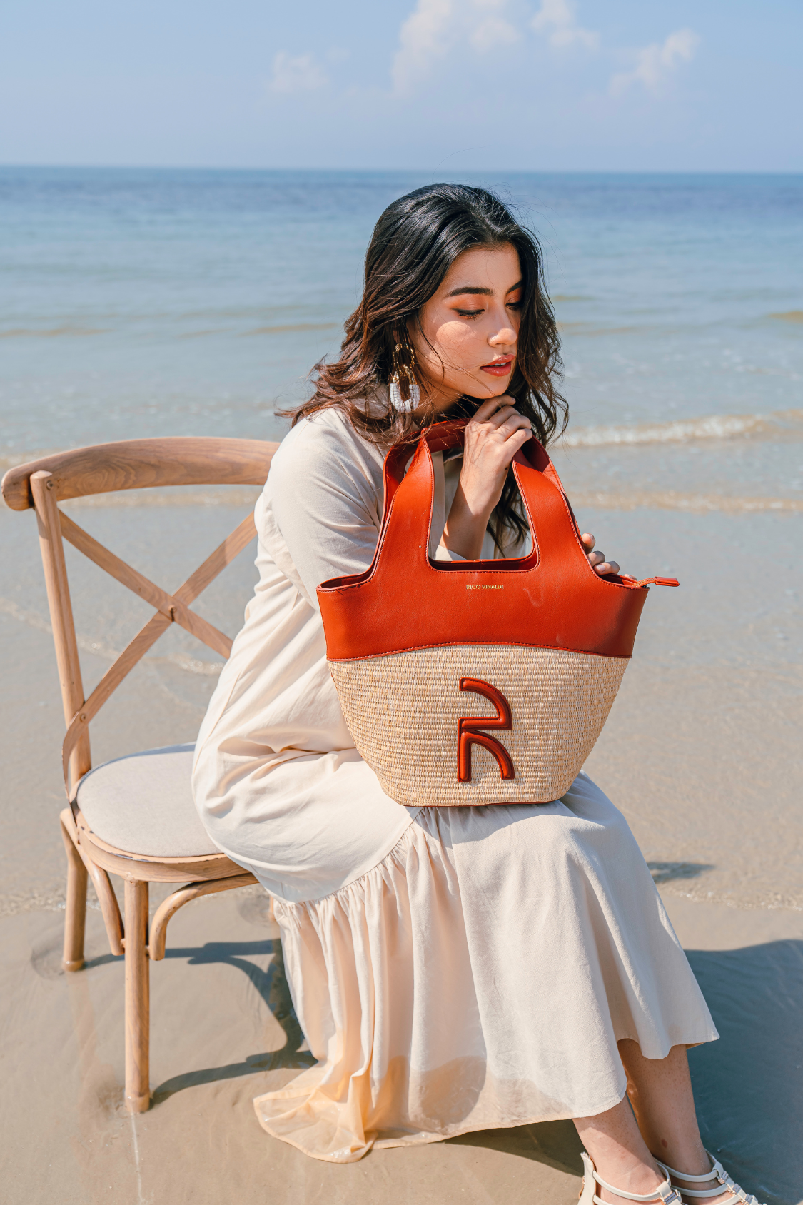 Talia Totebag in Burn Orange