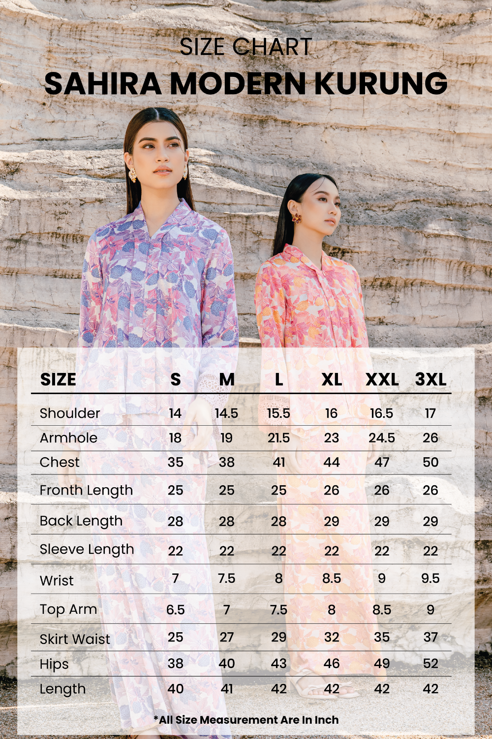 Sahira Modern Kurung Summeraya 2026 in Peach