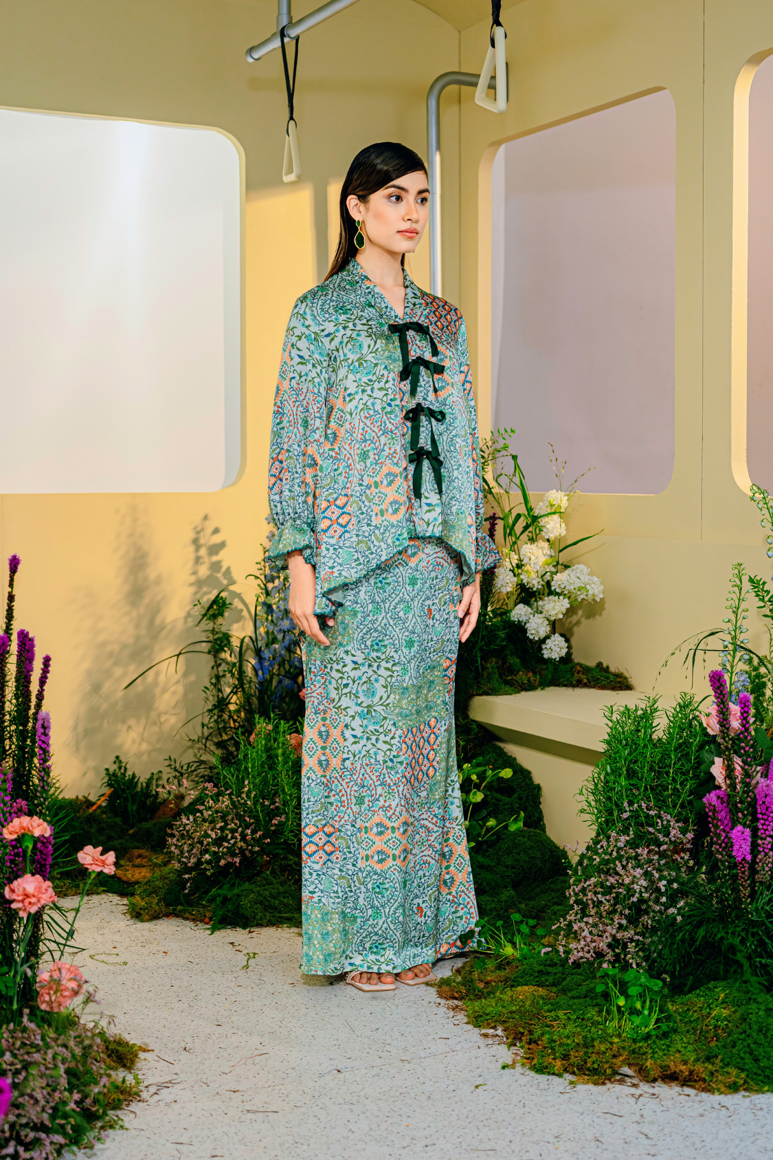 Damia Modern Kurung Summeraya 2025 in Green