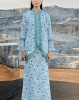 Talita Modern Kurung Summeraya 2026 in Sky Blue