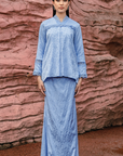 Alyssa Modern Kurung Summeraya 2026 in Light Blue