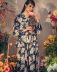 Akasia Printed Set in Dark Blue
