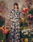 Akasia Printed Set in Dark Blue