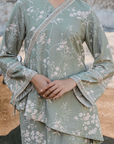 Alia Modern Kurung Summeraya 2026 in Sage Green