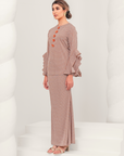 Indah Modern Kurung Summeraya in Brick Orange