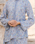 Nelisa Modern Kurung Summeraya 2026 in Blue