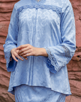 Alyssa Modern Kurung Summeraya 2026 in Light Blue