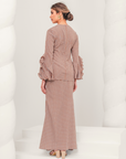 Indah Modern Kurung Summeraya in Brick Orange
