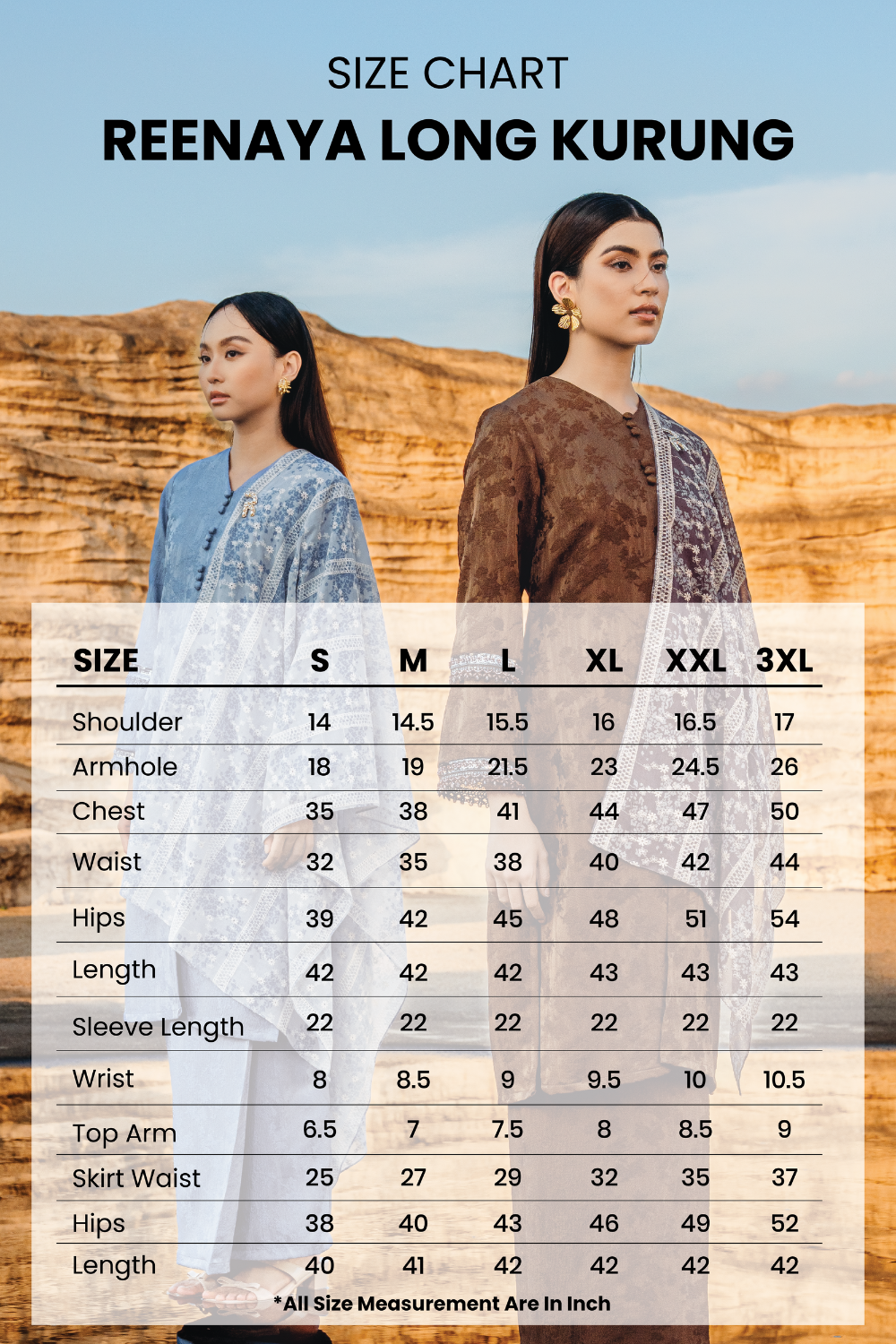 Reenaya Long Kurung Summeraya 2026 in Dark Brown