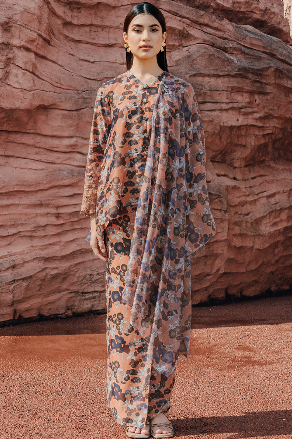 Rania Modern Kurung Summeraya 2026 in Salmon – Rico Rinaldi