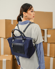Nomi Nylon Tote Bag in Navy Blue