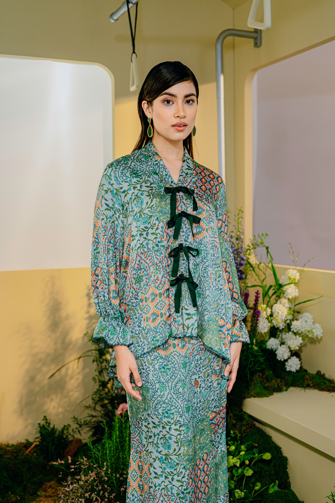 Damia Modern Kurung Summeraya 2025 in Green