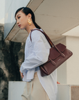 Nadda Bag in Dark Maroon