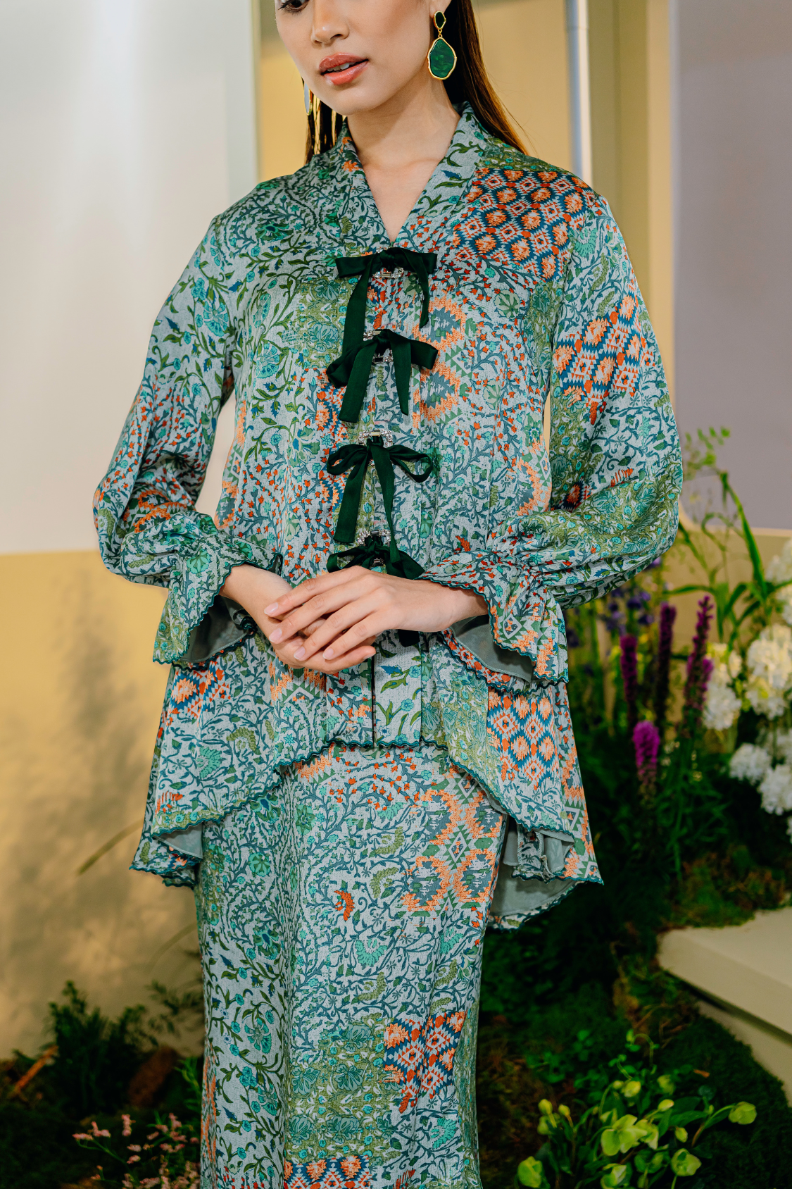 Damia Modern Kurung Summeraya 2025 in Green