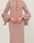 Indah Modern Kurung Summeraya in Brick Orange