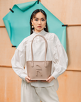 Kendra Mini Tote Bag in Taupe