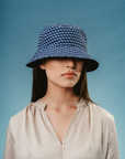 Leon Bucket Hat in Navy Blue