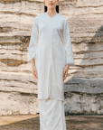 Amalis Long Kurung Summeraya 2026 in Off White