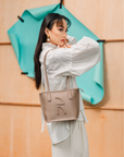 Kendra Mini Tote Bag in Taupe