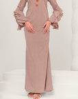 Indah Modern Kurung Summeraya in Brick Orange