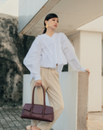 Nadda Bag in Dark Maroon