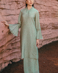 Salwa Long Kurung Summeraya 2026 in Sage Green