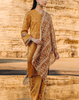 Reenaya Long Kurung Summeraya 2026 in Golden Brown