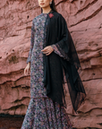 Aliana Long Kurung Summeraya 2026 in Black
