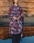 Mariani Long Kurung Summeraya 2026 in Dark Blue