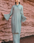 Salwa Long Kurung Summeraya 2026 in Cloud Blue