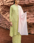 Inara Long Kurung Summeraya 2026 in Apple Green