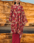 Mariani Long Kurung Summeraya 2026 in Ruby