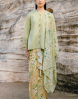 Safiya Modern Kurung Summeraya 2026 in Sage Green