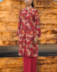 Mariani Long Kurung Summeraya 2026 in Ruby