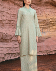 Salwa Long Kurung Summeraya 2026 in Sage Green