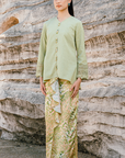 Safiya Modern Kurung Summeraya 2026 in Sage Green