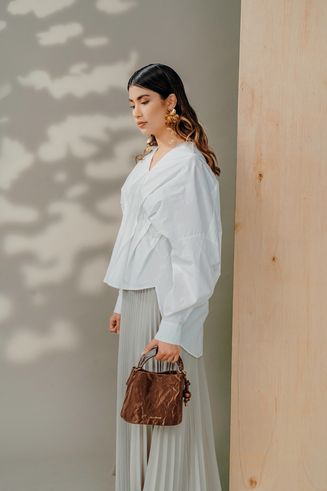 Naila Handle Bag in Coffee
