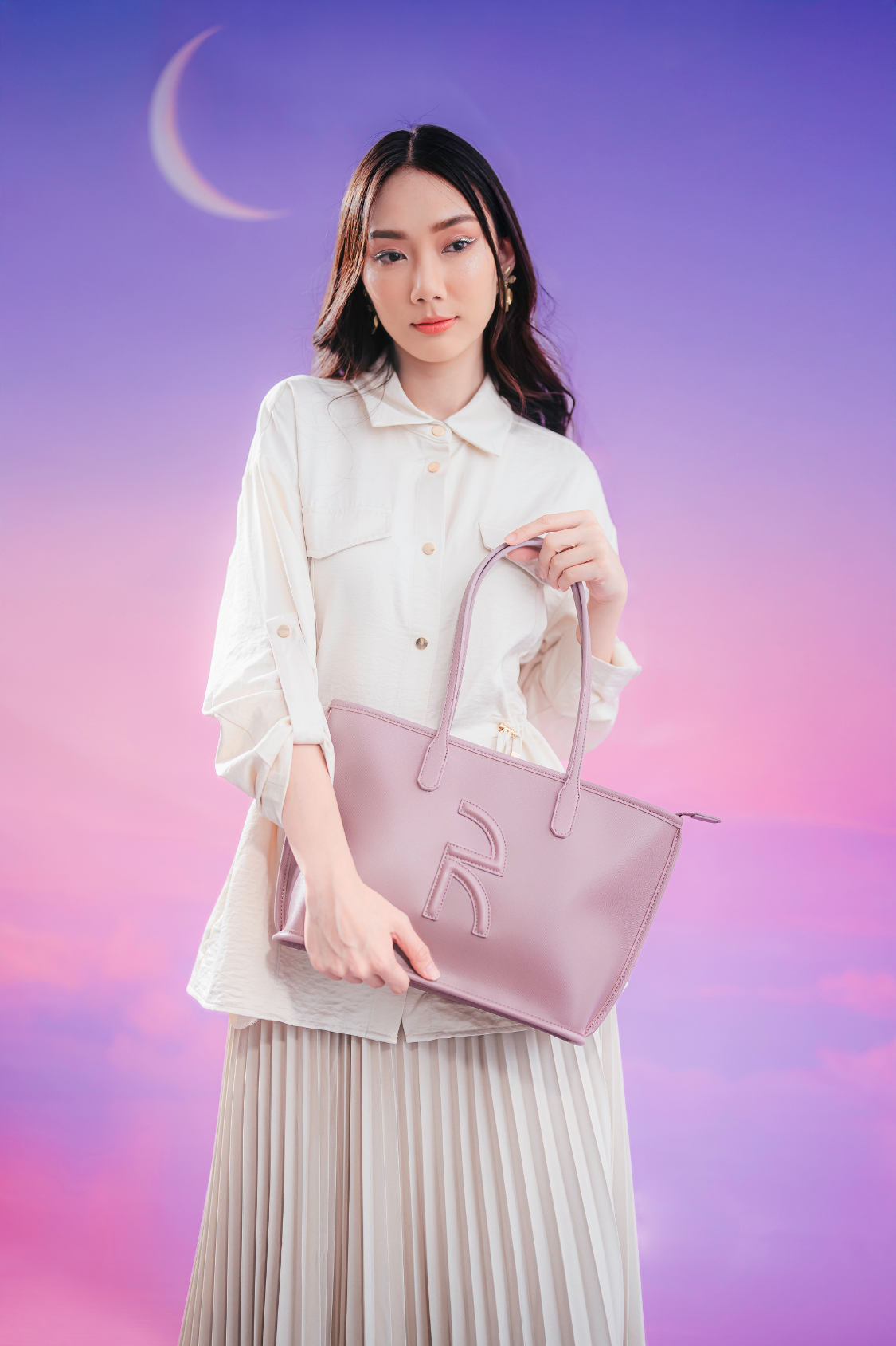 Kendra Medium Tote Bag in Dusty Lilac